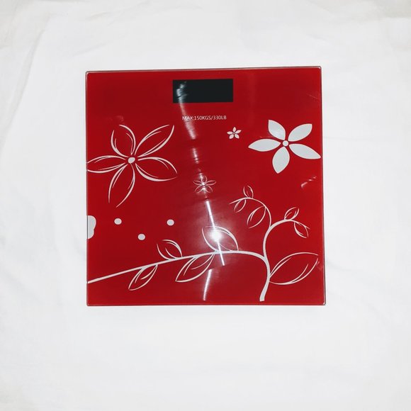 SALE All BATHROOM BODY SCALE 11" - Red - Picture 1 of 2